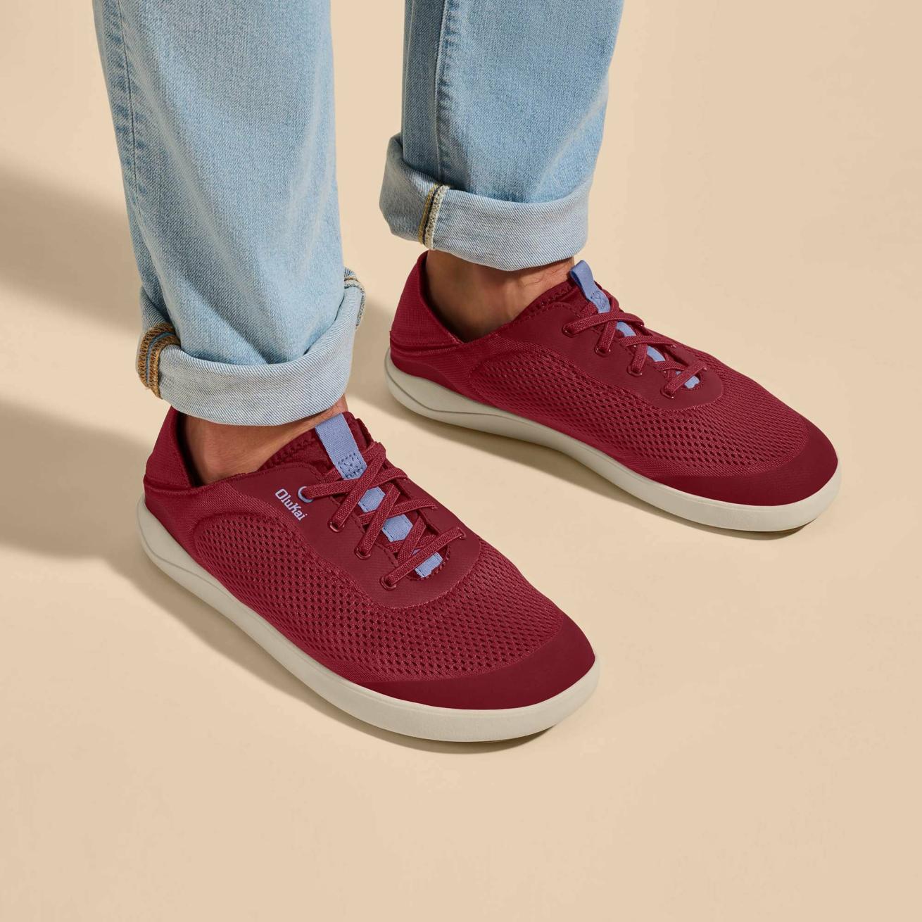 Olukai Moku Pae Boat Shoes - Canoe / Sea Ice | Men Boat Shoes