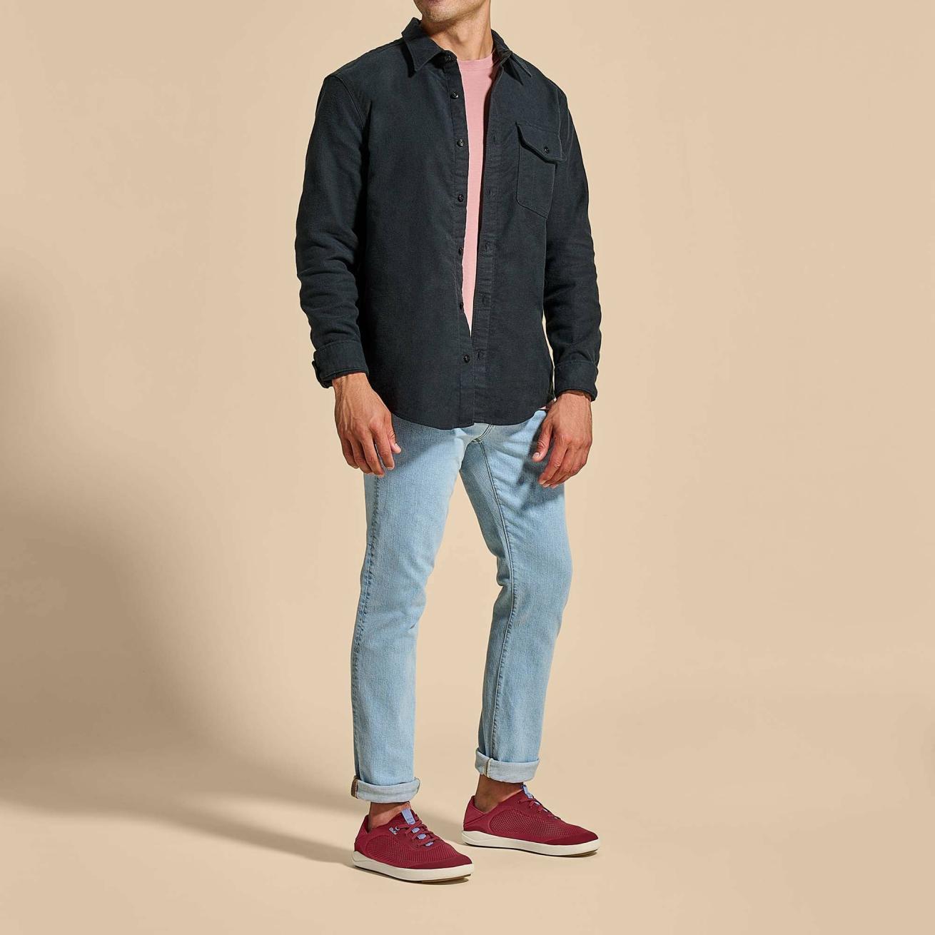 Olukai Moku Pae Boat Shoes - Canoe / Sea Ice | Men Boat Shoes