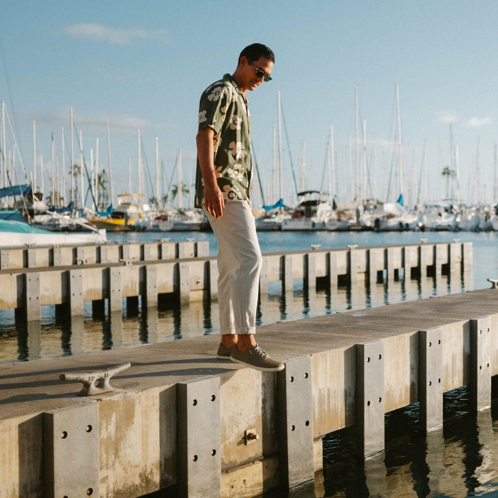 Olukai Moku Pae Boat Shoes - Clay / Tapa | Men Boat Shoes