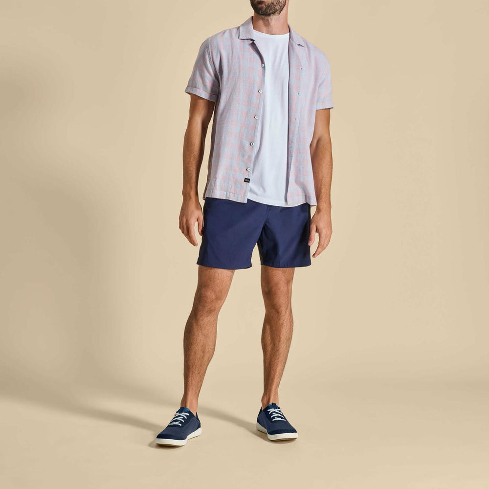 Olukai Moku Pae Boat Shoes - Trench Blue / Off White | Men Boat Shoes