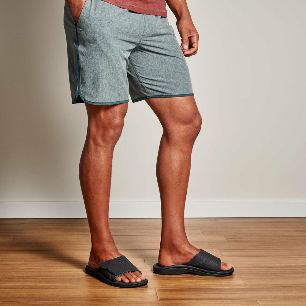 Olukai Nalu Slide Beach Slide Sandals - Black | Men Water-Friendly