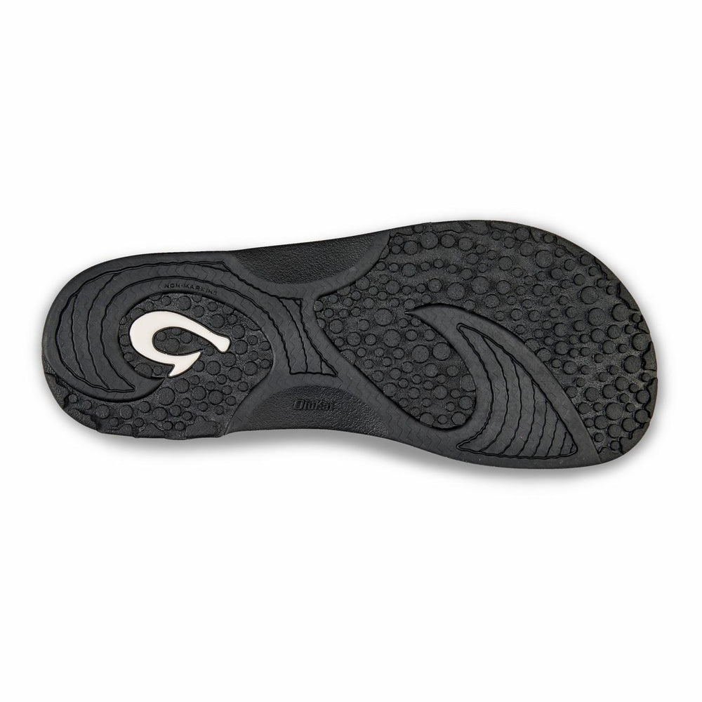 Olukai Nalu Slide Beach Slide Sandals - Black | Men Water-Friendly