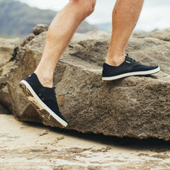Olukai Nohea Moku Boat Shoes - Black | Men Boat Shoes