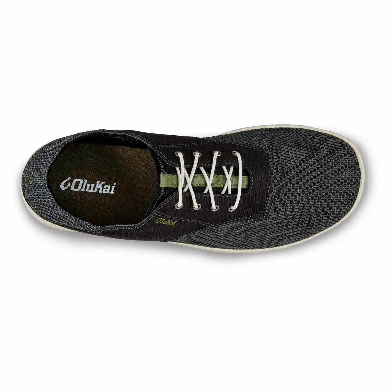 Olukai Nohea Moku Boat Shoes - Black | Men Boat Shoes