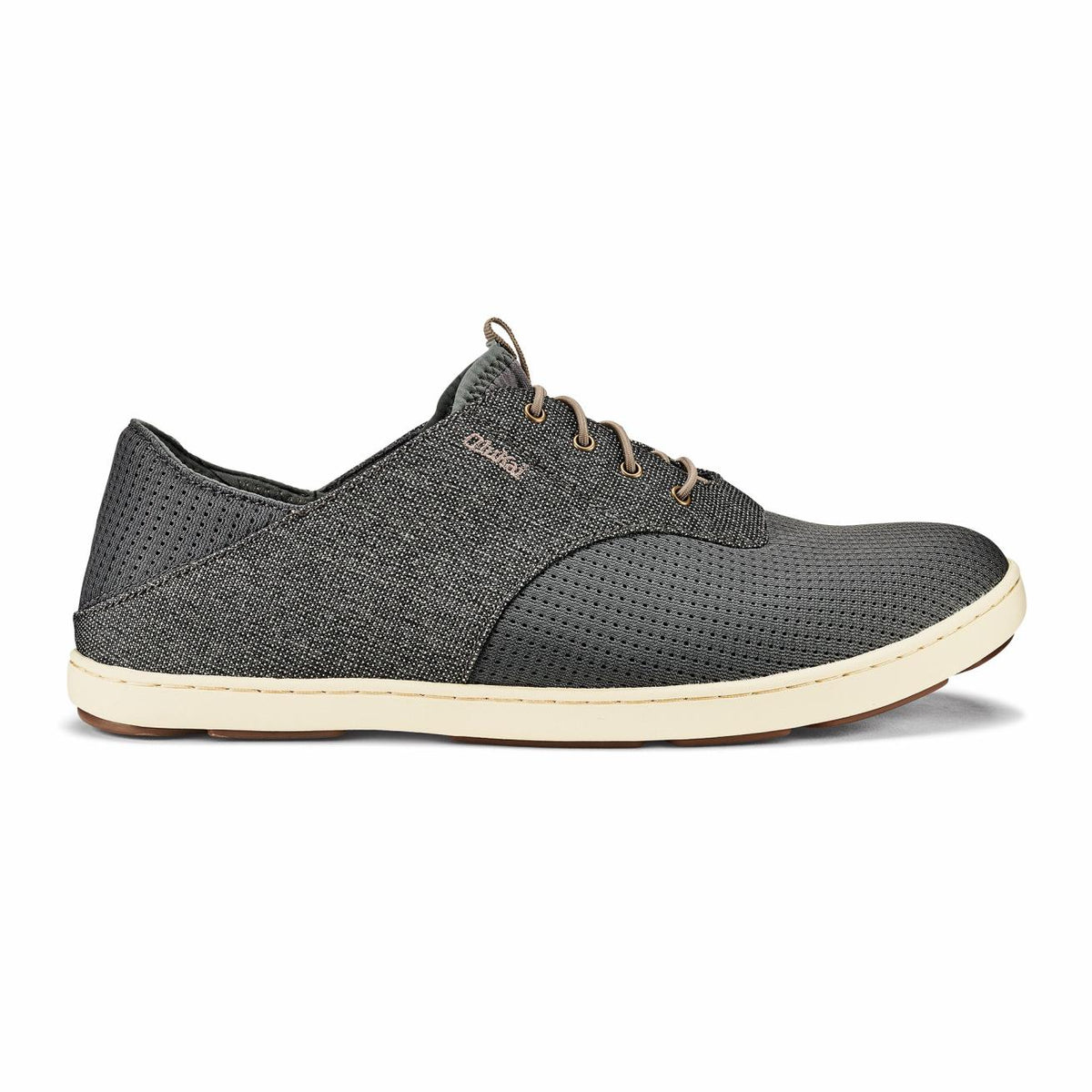 Olukai Nohea Moku Boat Shoes - Charcoal / Clay | Men Water-Friendly