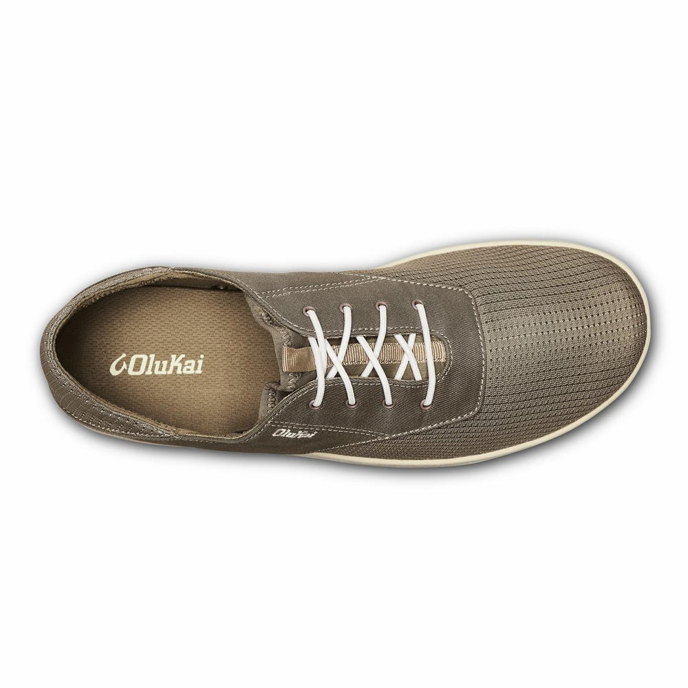 Olukai Nohea Moku Boat Shoes - Clay / Tapa | Men Boat Shoes