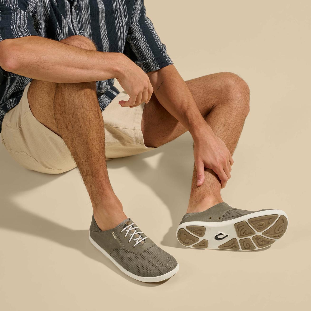 Olukai Nohea Moku Boat Shoes - Clay / Tapa | Men Boat Shoes
