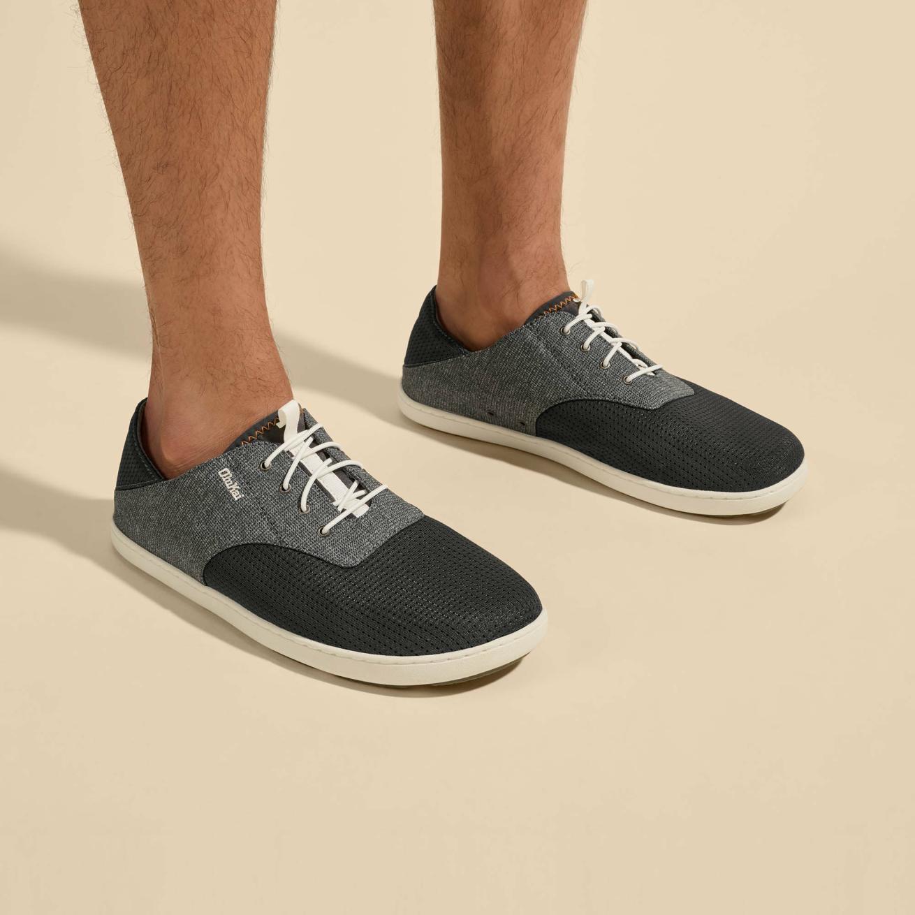 Olukai Nohea Moku Boat Shoes - Dark Shadow | Men Boat Shoes