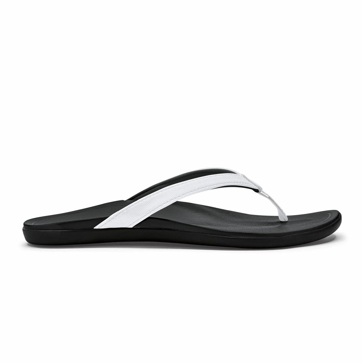 Olukai OluKai Ho‘ōpio - White / Onyx | Beach Sandals | Women Water-Friendly