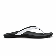 Olukai OluKai Ho‘ōpio - White / Onyx | Beach Sandals | Women Water-Friendly