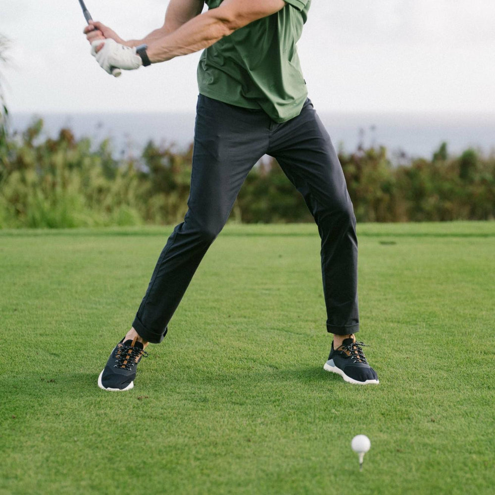 Olukai OluKai Kā‘anapali Golf Shoe - Pavement / Vintage Blue | Men Golf