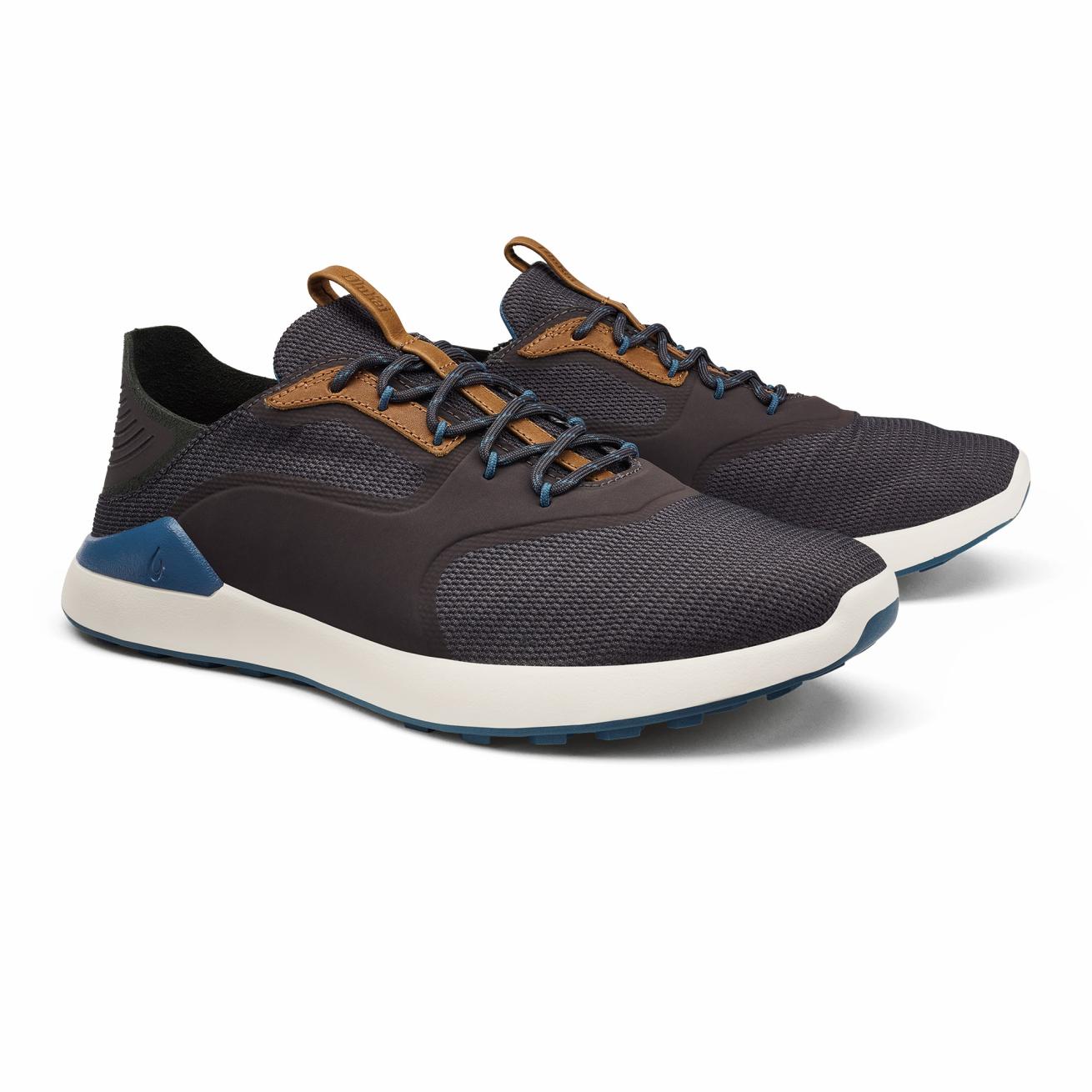 Olukai OluKai Kā‘anapali Golf Shoe - Pavement / Vintage Blue | Men Golf