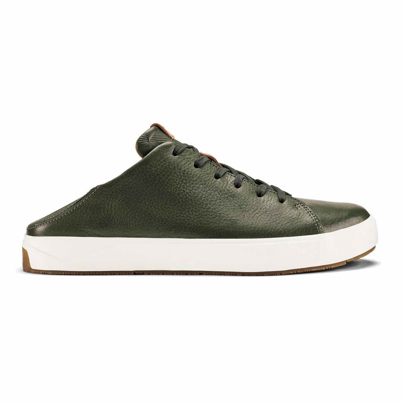 Olukai Panepo‘o Italian Leather Sneaker - Nori | Men Leather