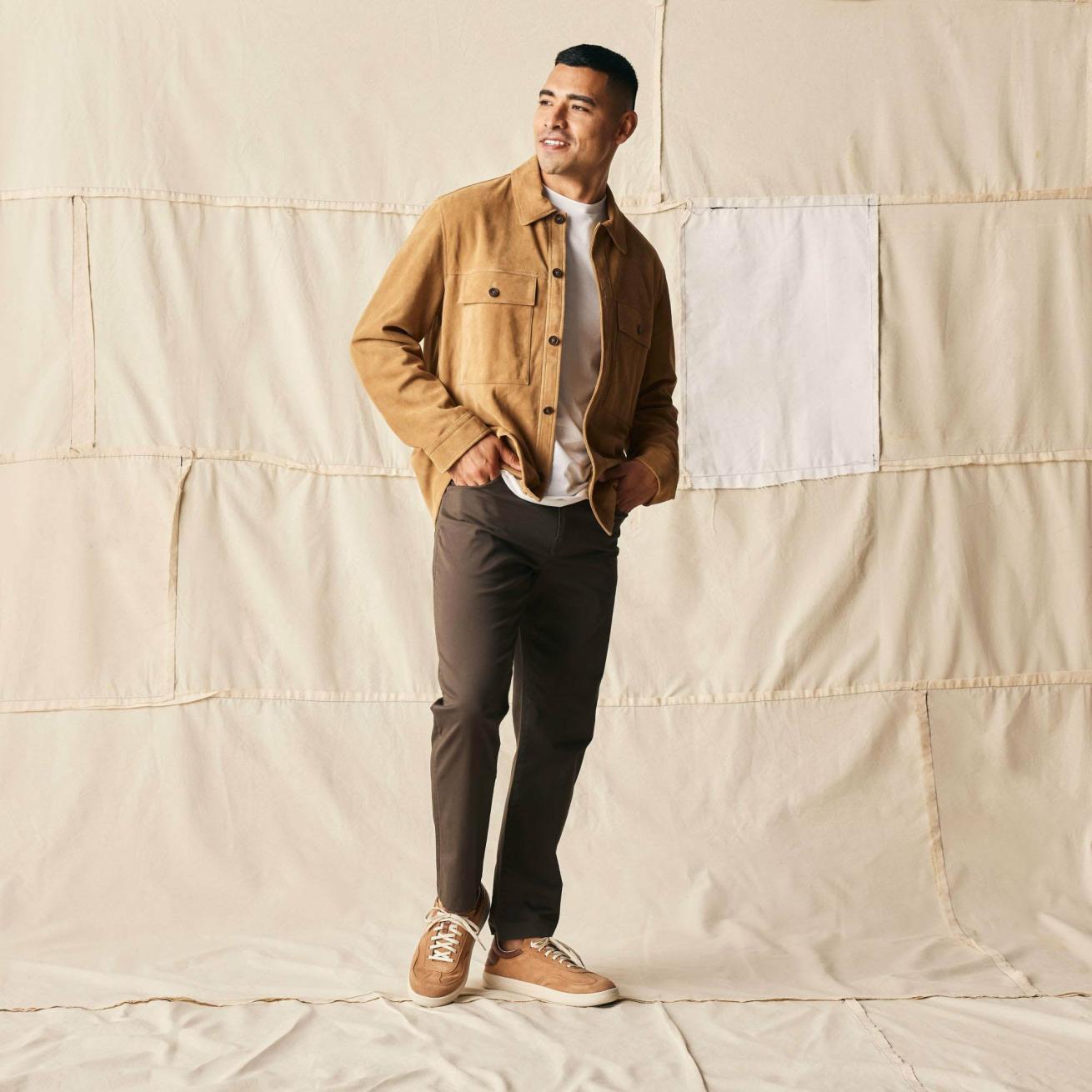 Olukai Pūnini Suede Leather Sneakers - Tan / Toffee | Men Sneakers