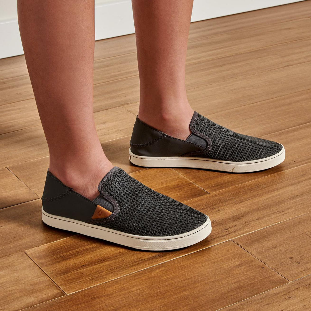 Olukai Pehuea Breathable Slip-On Sneakers - Pavement | Women Slip-On