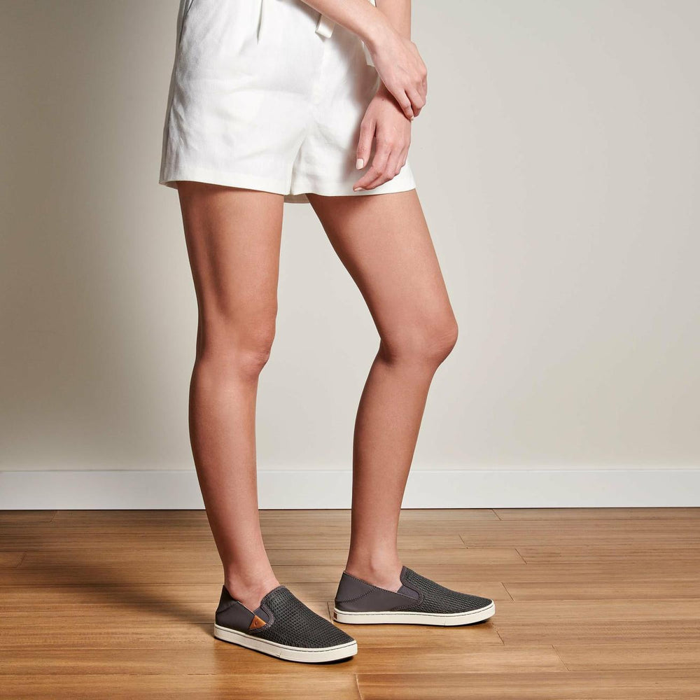 Olukai Pehuea Breathable Slip-On Sneakers - Pavement | Women Slip-On
