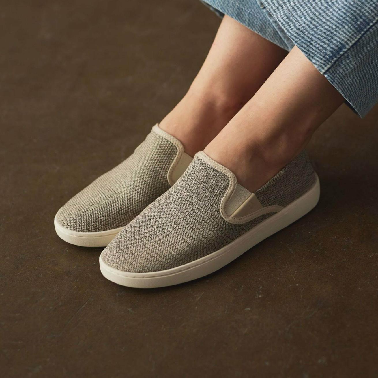 Olukai Pehuea Breathable Slip-On Sneakers - Tapa | Women Sneakers