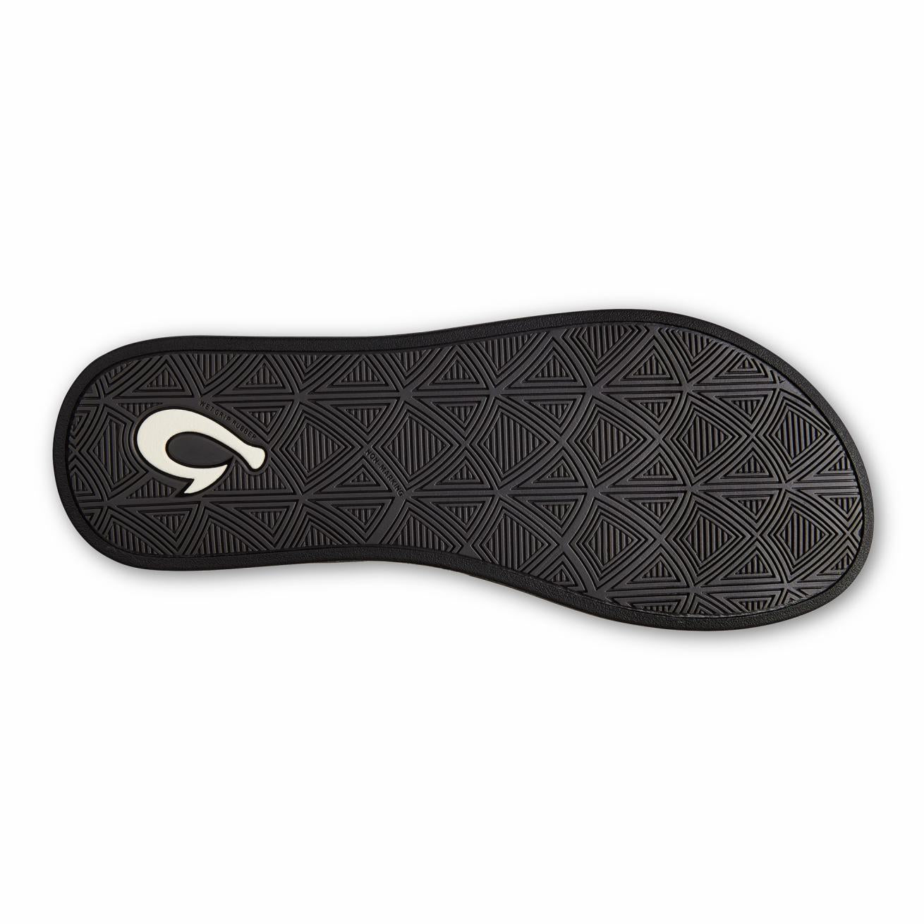 Olukai Puawe Beach Sandals - Silver / Black | Women Water-Friendly