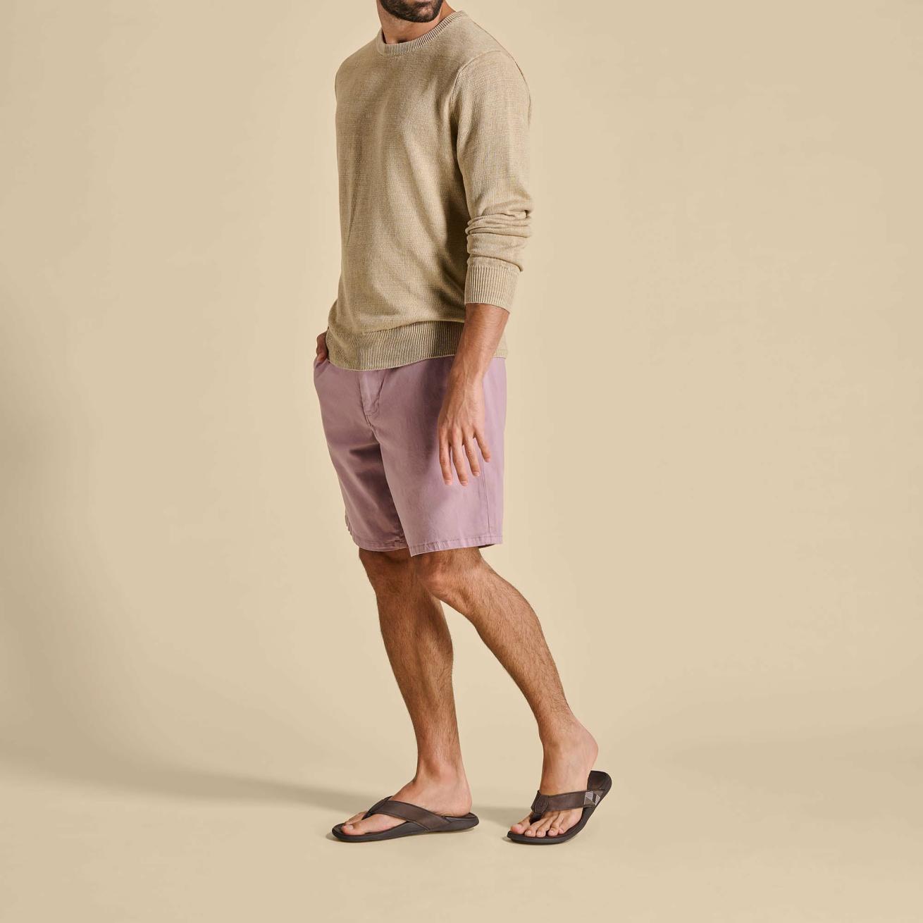 Olukai Tuahine Waterproof Leather Beach Sandals - Dark Wood | Men Water-Friendly