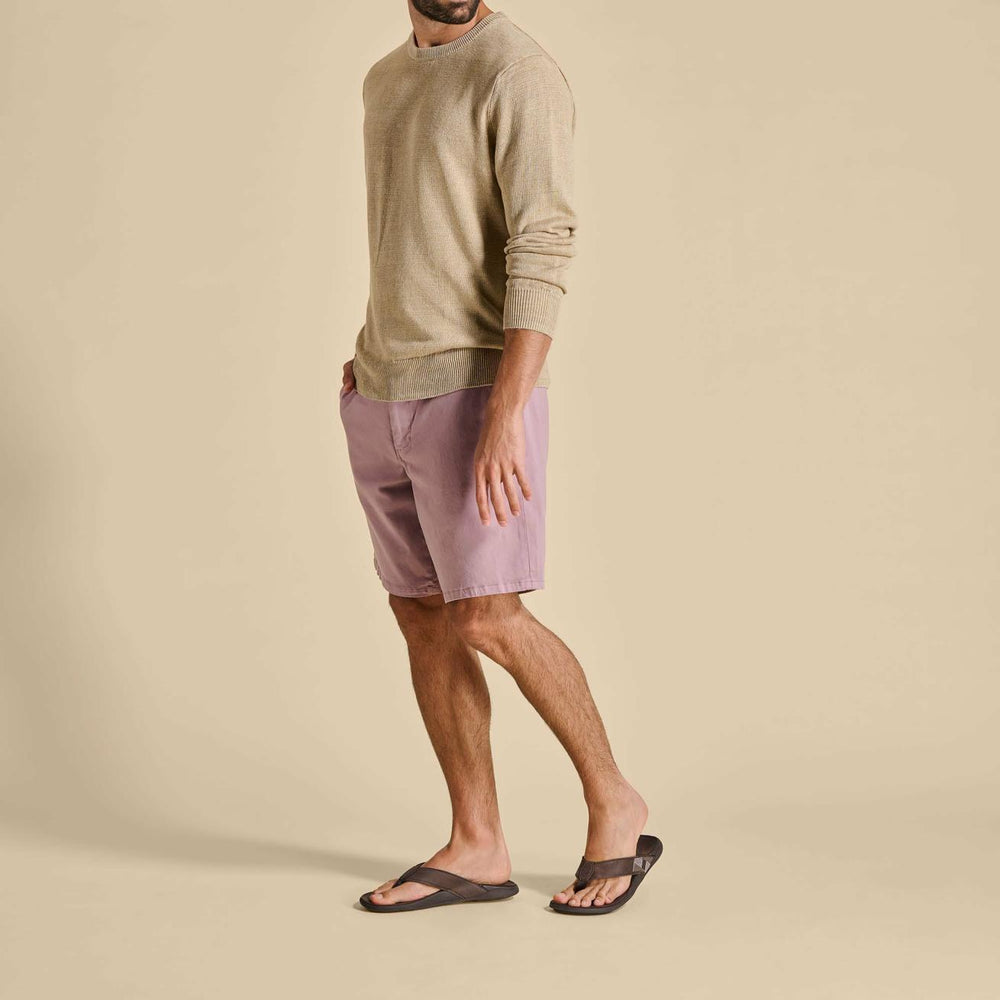 Olukai Tuahine Waterproof Leather Beach Sandals - Dark Wood | Men Water-Friendly