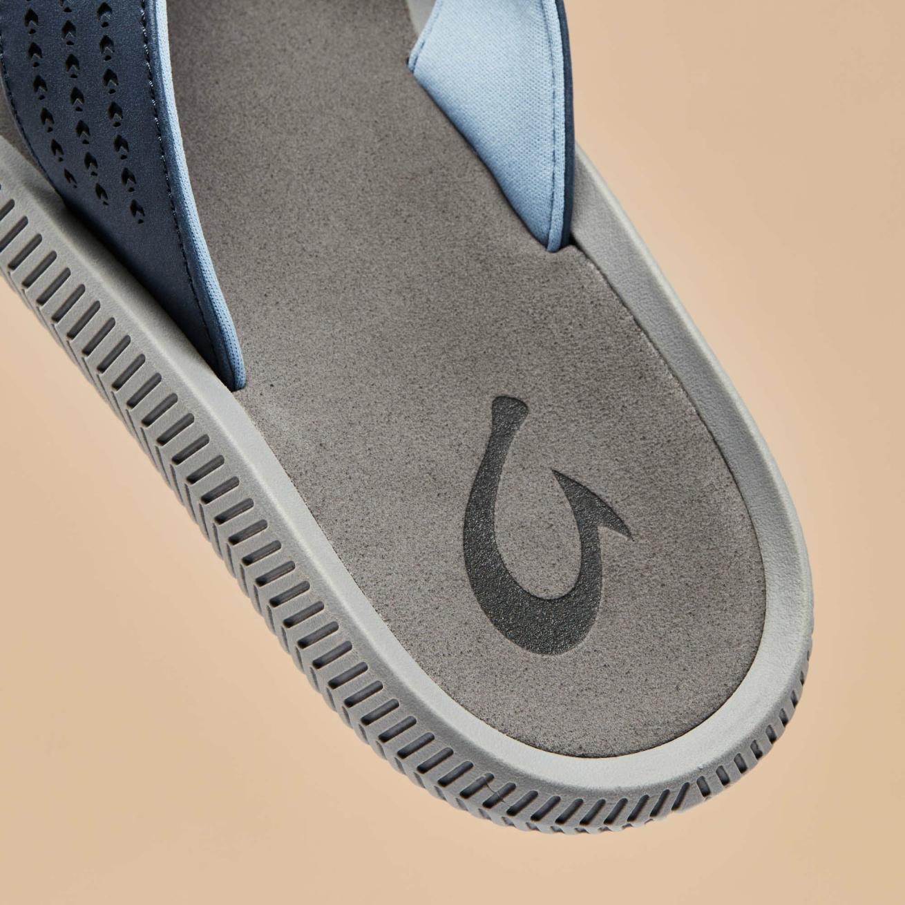 Olukai Ulele Beach Sandals - Blue Depth / Charcoal | Men Water-Friendly