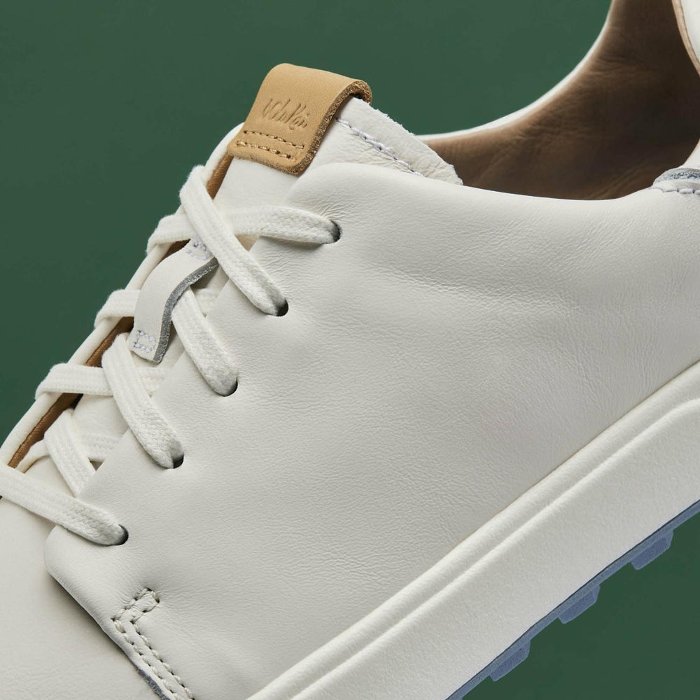 Olukai Wailea Waterproof Leather Golf Shoes - White | Women Golf
