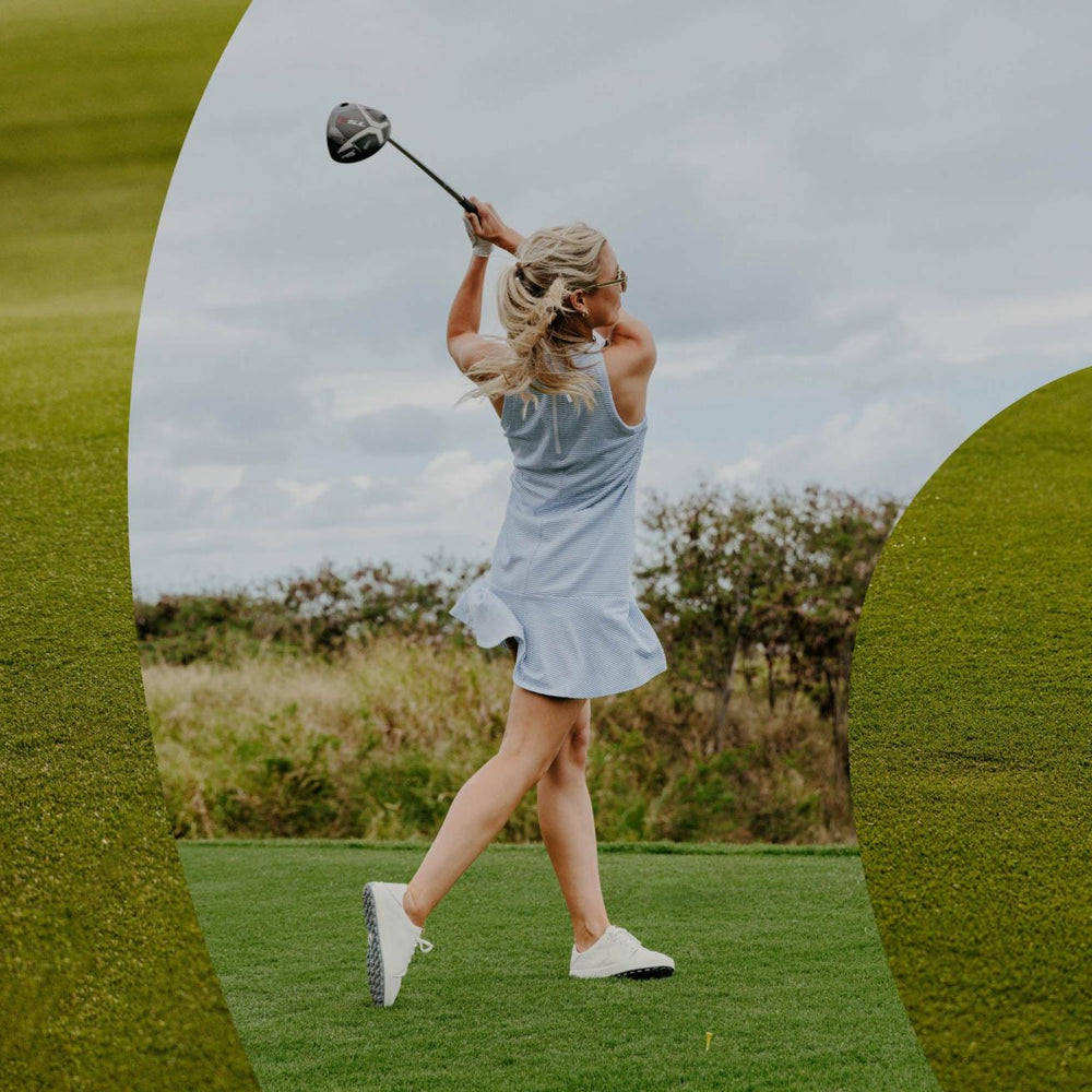 Olukai Wailea Waterproof Leather Golf Shoes - White | Women Golf