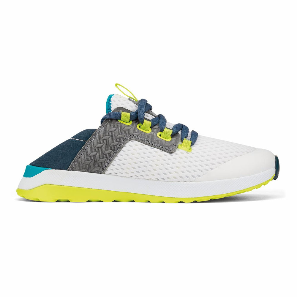Olukai Wailuku Athletic Shoes - Bright White / Lagoon | Women Trainers
